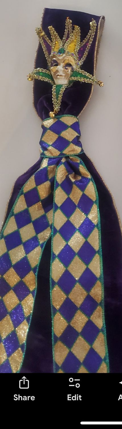 Purple Mardi Gras Sash