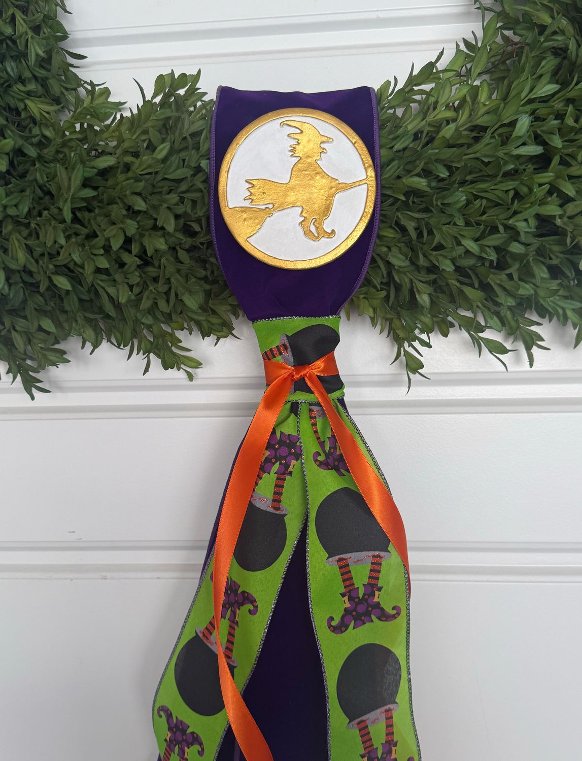 Purple/Lime Green Witch Sash