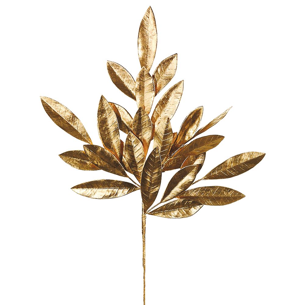 19"BAY LEAF SPRAY - GOLD