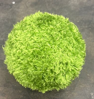 4" FUZZY GREENERY BALL