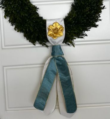 Blue Magnolia Sash