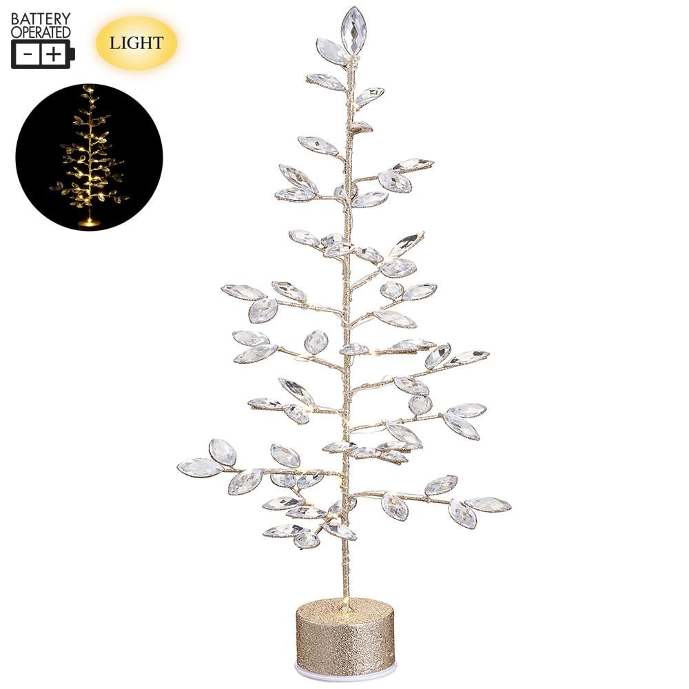 22.75"ROTATING RHINESTONE TREE