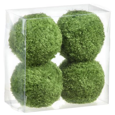 7W X 3.5"H MOSS ORB -BOX OF 4