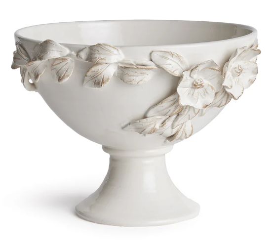 FIORI DECORATIVE FOOTED BOWL