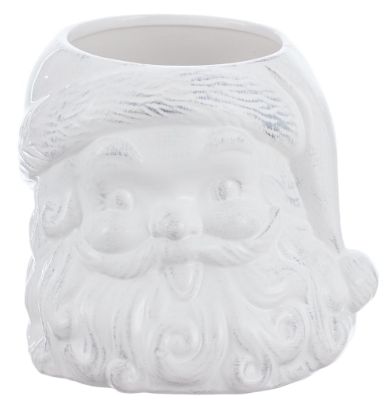 8"CERAMIC SANTA VASE CR