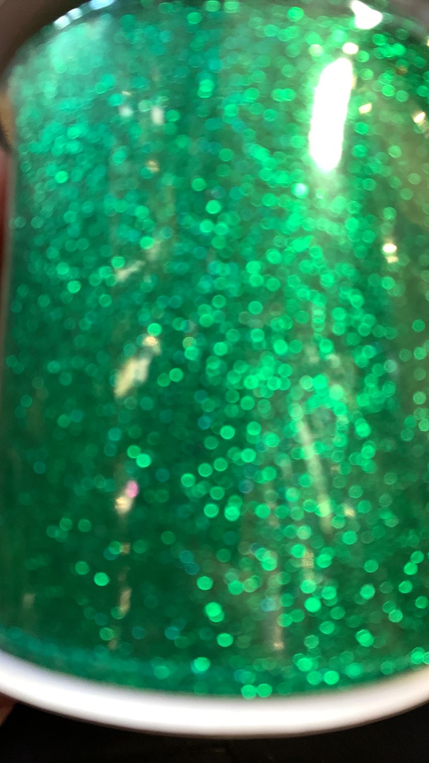 4” glitter emerald green ribbon
