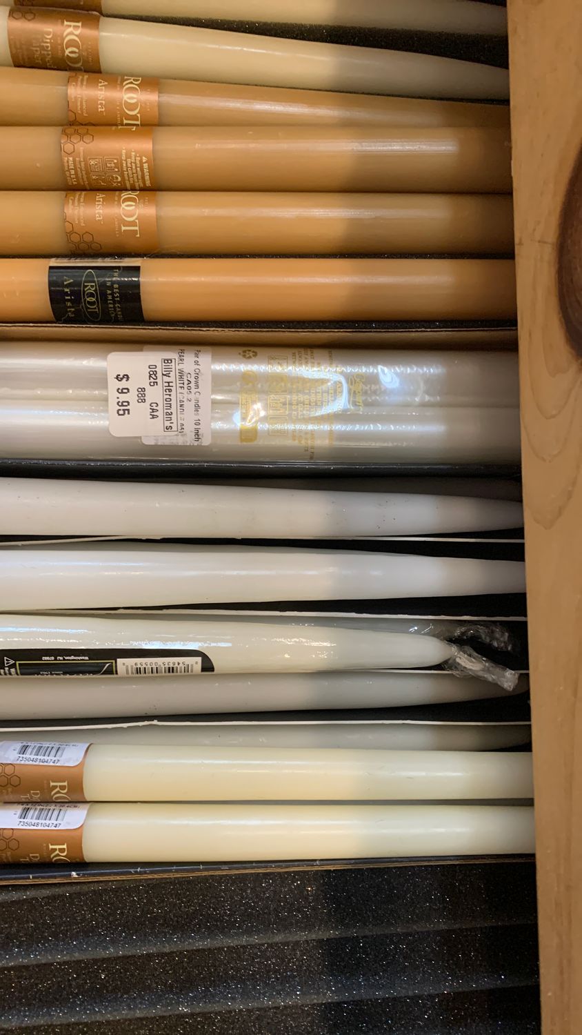 Assorted taper12” candles