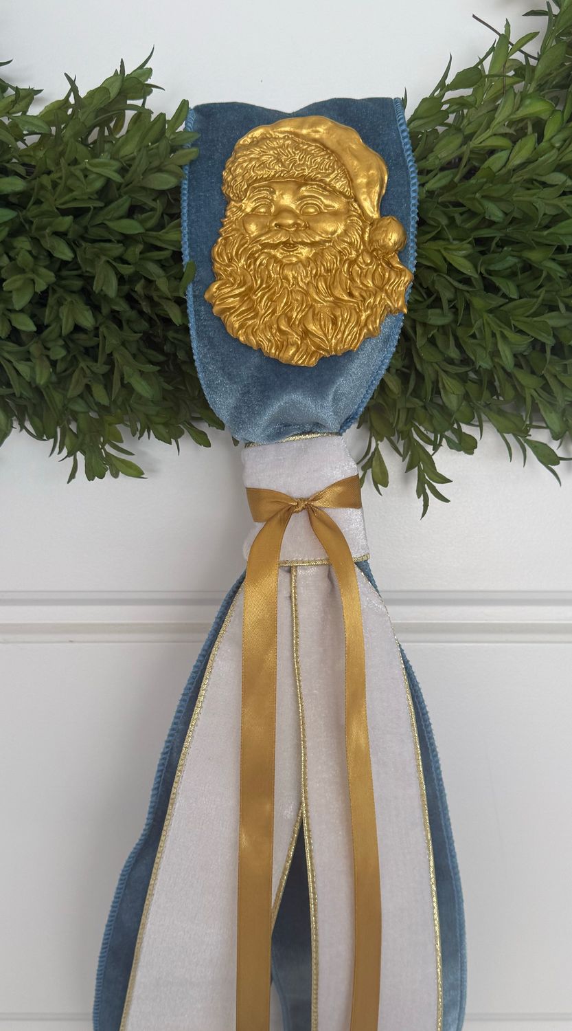 Blue Santa Sash