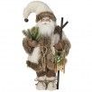 20" Fabric Winter Chalet Santa W/ Sled