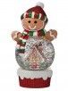 Gingerbread House Snow Globe -LED