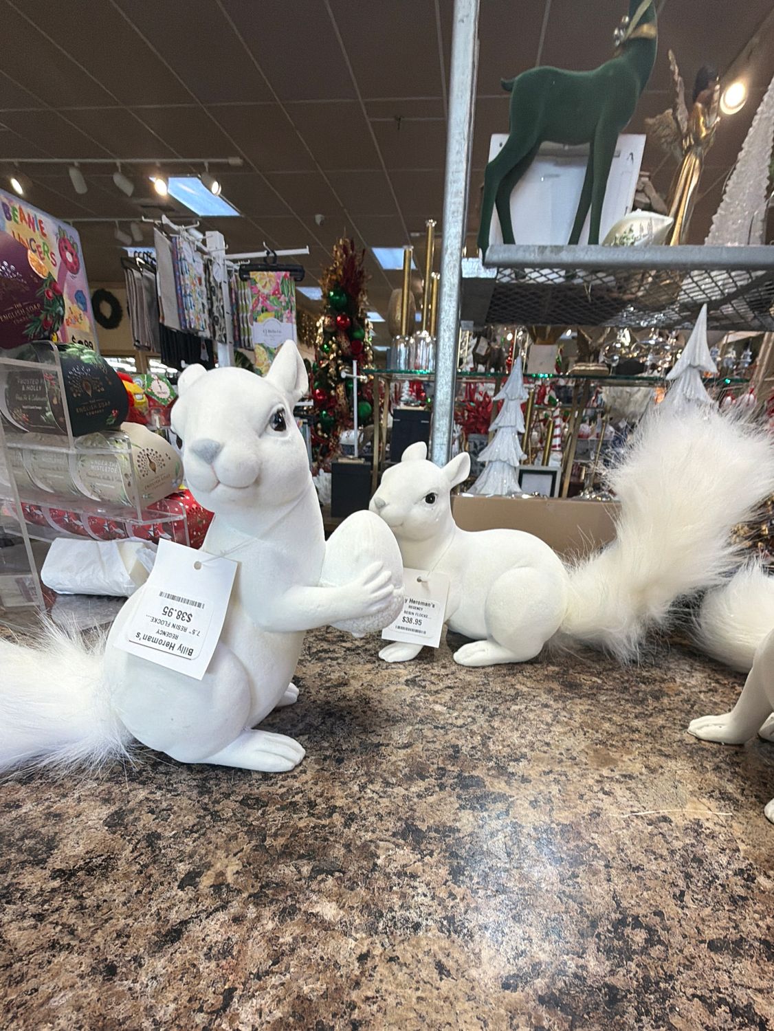 7.5" Resin Flocked Squirrel