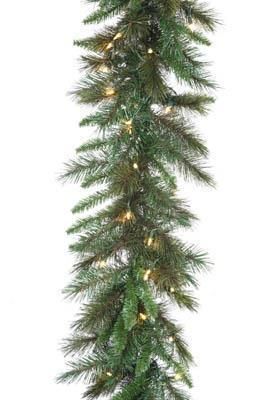 9' x 12" Anchorage Fir Garland (With Lights)