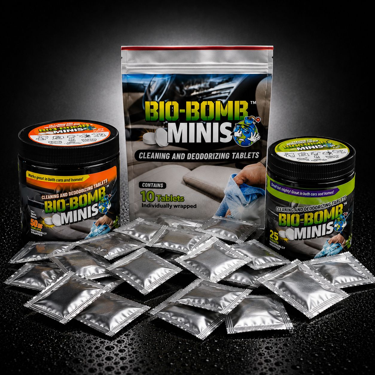 Bio-Bomb Minis: Dissolvable Cleaning &amp; Deodorizing Tablets