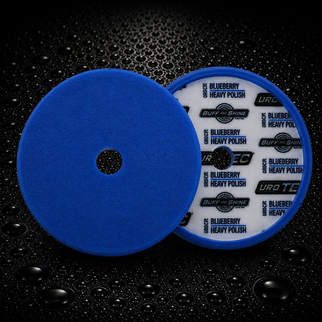 URO Tec Foam Pad, Color: Blueberry (Heavy Polishing), Size: 6" Loop / 6.5" Face / 1" Thick