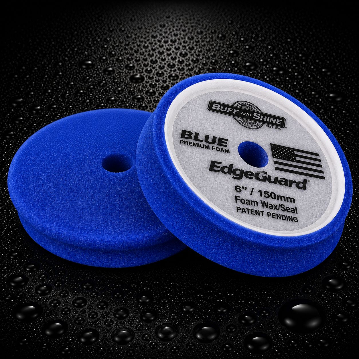 EdgeGuard Foam Pad, Color: Course Blue (Heavy Cut), Size: 6" Loop / 7" Face / 1" Thick
