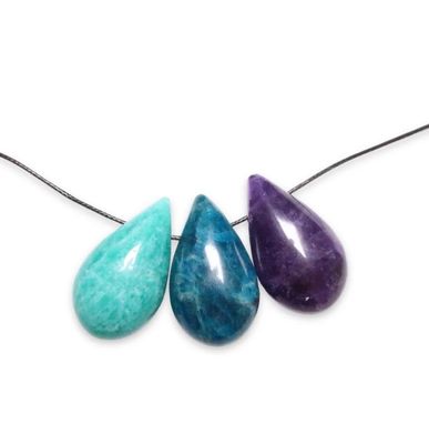PENDENTIF FORME DE GOUTTE -TROU LATÉRAL