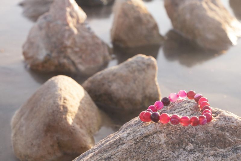 Bracelet Agathe Rose Fushia Bracelet Agathe Rose Fushia