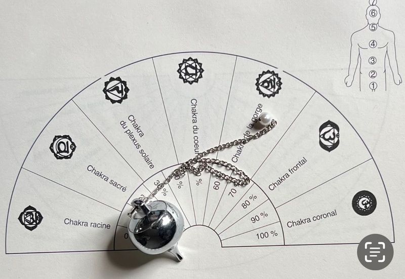 Pendule en laiton chromé avec receptacle Pendule en laiton chromé avec receptacle