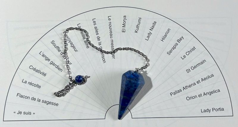 Pendule Conique Lapis Lazuli facetté Pendule Conique Lapis Lazuli facetté