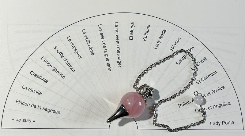 Pendule sphère Quartz Rose Pendule sphère Quartz Rose