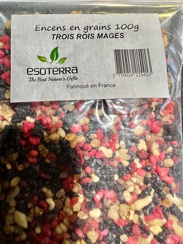 Encens en grains des TROIS MAGES - sachet de 100 Grammes Encens en grains des TROIS MAGES - sachet de 100 Grammes
