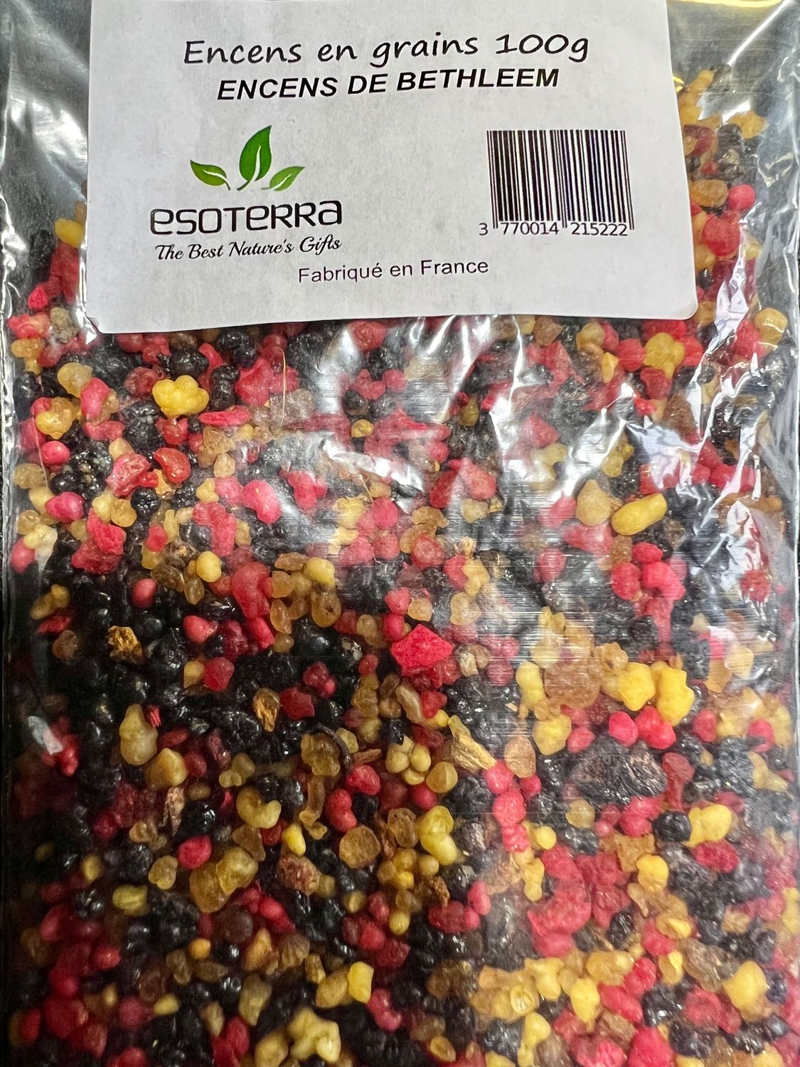 Encens en grains de BETHLEEM - sachet de 100 Grammes Encens en grains de BETHLEEM - sachet de 100 Grammes