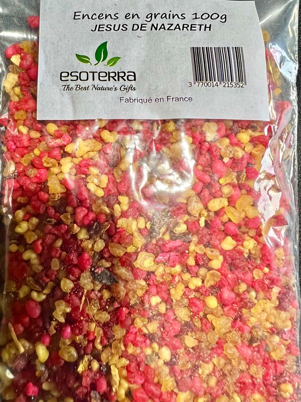 Encens en grains JESUS DE NAZARETH - sachet de 100 Grammes Encens en grains JESUS DE NAZARETH - sachet de 100 Grammes