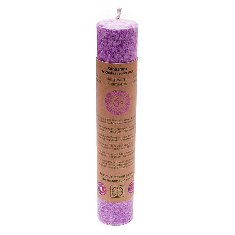 Bougie 7°chakra aux huiles essentielles Bougie 7°chakra aux huiles essentielles