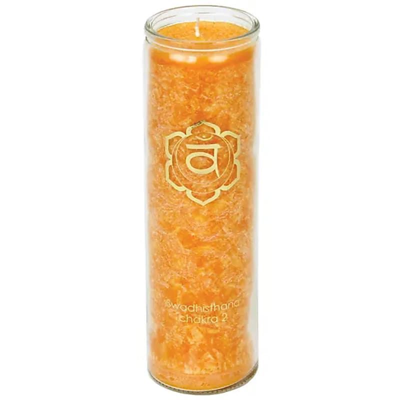 Bougie 2° chakra aux huiles essentielles Bougie 2° chakra aux huiles essentielles
