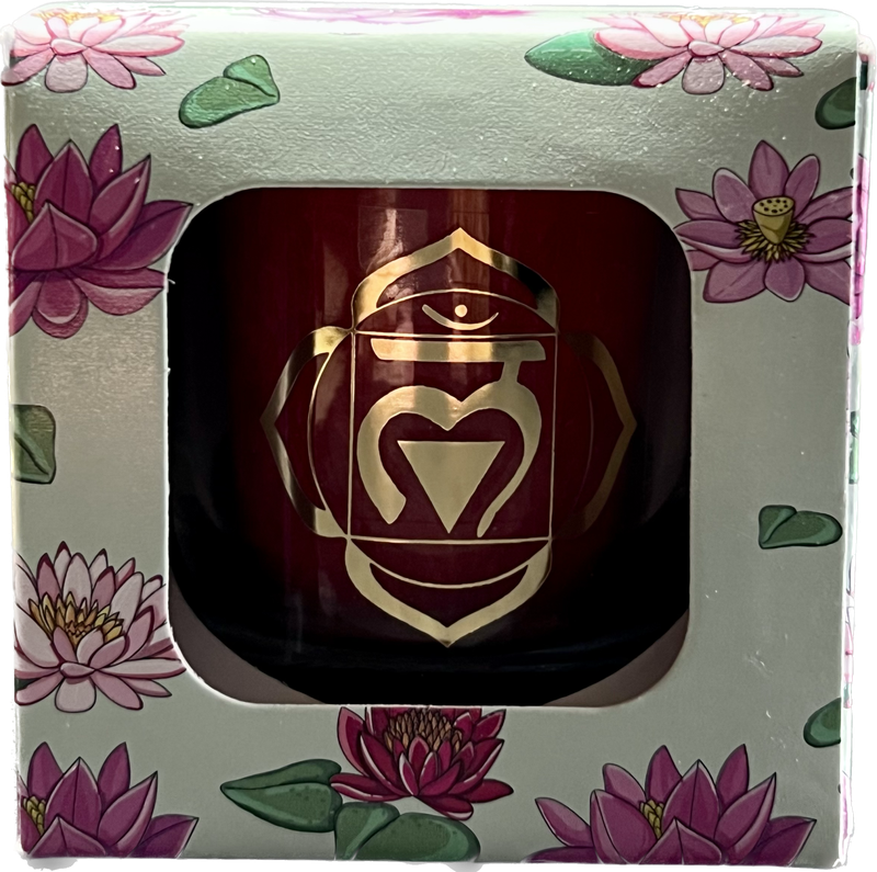 Bougie Votive 1° chakra aux huiles essentielles Bougie Votive 1° chakra aux huiles essentielles