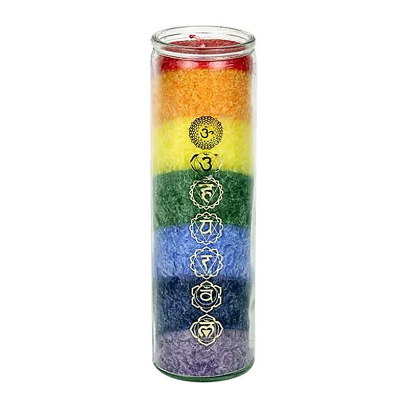 Bougie des 7 chakras aux huiles essentielles Bougie des 7 chakras aux huiles essentielles