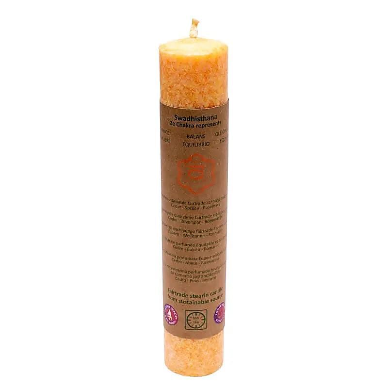 Bougie 2° chakra aux huiles essentielles Bougie 2° chakra aux huiles essentielles