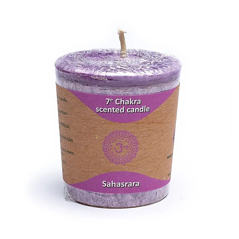 Recharge bougie Votive 7°chakra aux huiles essentielles Recharge bougie Votive 7°chakra aux huiles essentielles