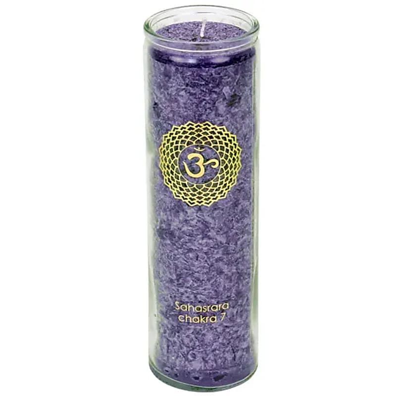 Bougie 7°chakra aux huiles essentielles Bougie 7°chakra aux huiles essentielles