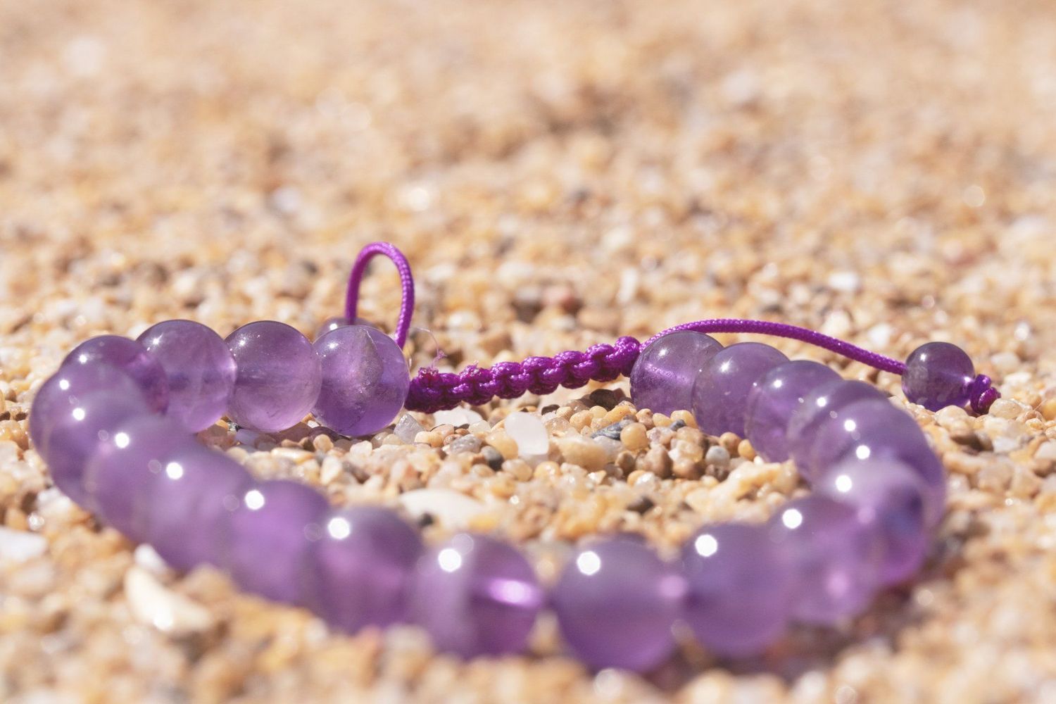 Bracelet Shamballa Améthyste Bracelet Shamballa Améthyste