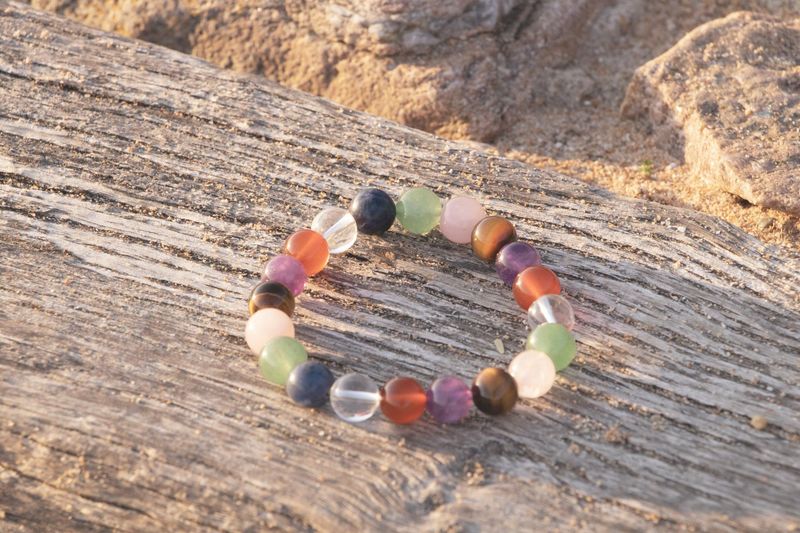 Bracelet multi-pierre 7 chakras Bracelet multi-pierre 7 chakras