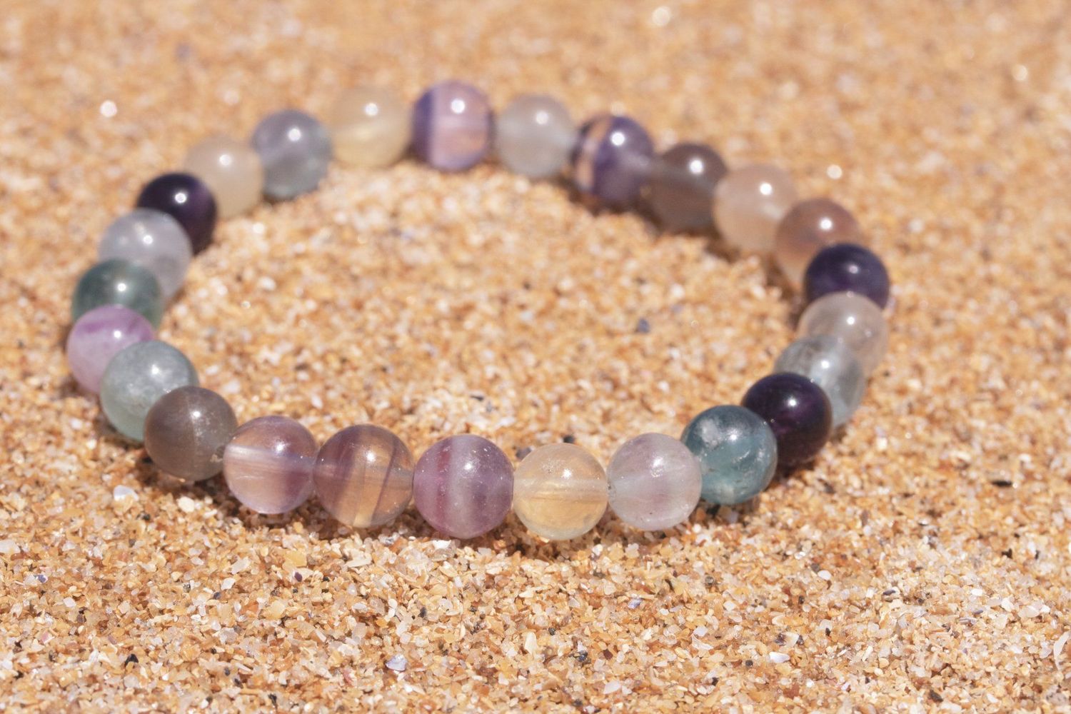 Bracelet en fluorine multicolore Bracelet en fluorine multicolore