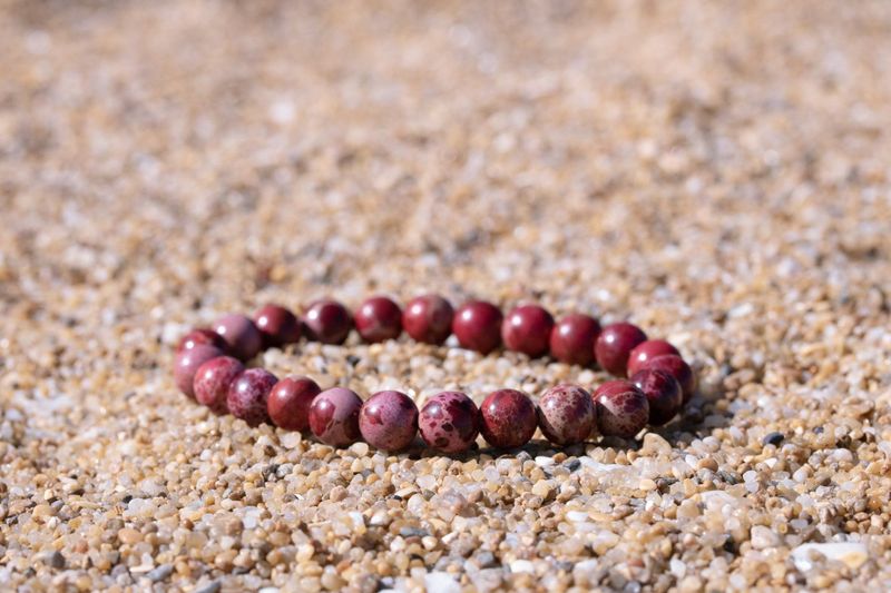 Bracelet Jaspe Impérial Rouge chauffé Bracelet Jaspe Impérial Rouge chauffé