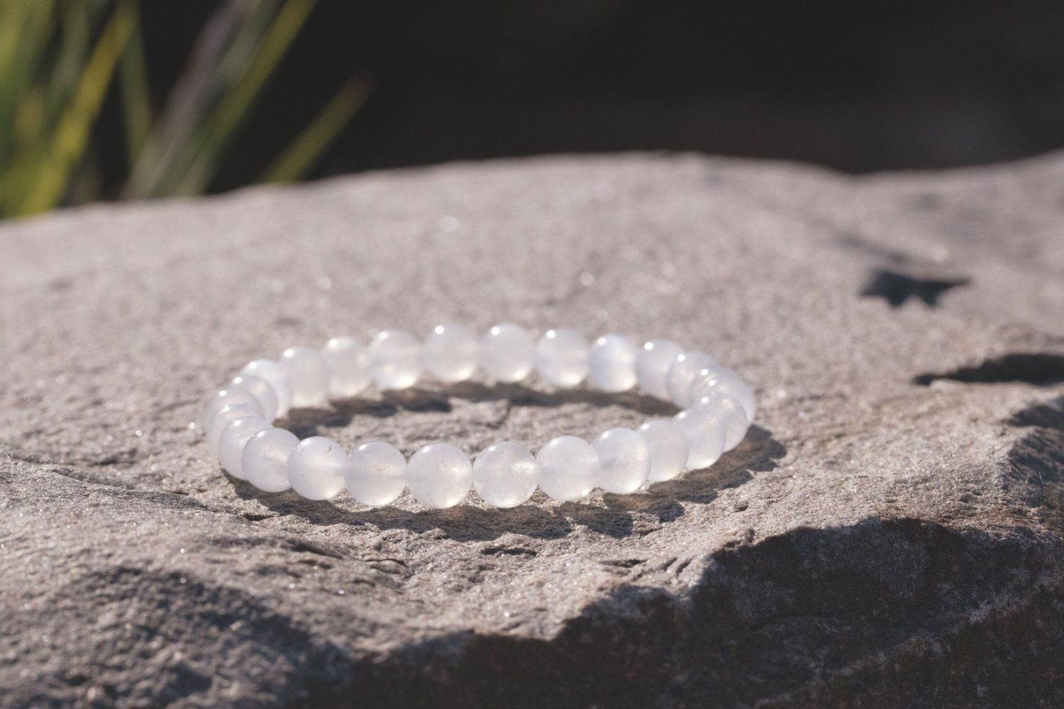 Bracelet Pierre de lune bleutée Bracelet Pierre de lune bleutée