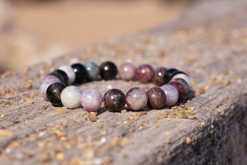 Bracelet tourmaline multicolore Bracelet tourmaline multicolore