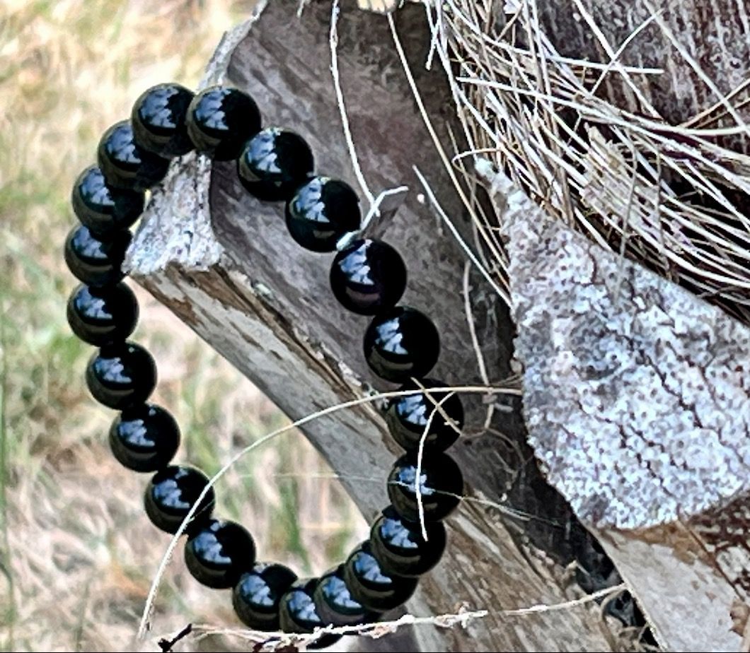 Bracelet Obsidienne oeil céleste taille homme Bracelet Obsidienne oeil céleste taille homme