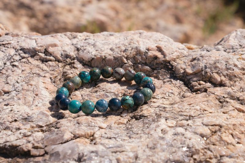 Bracelet Chrysocolle Lapis AA Bracelet Chrysocolle Lapis AA