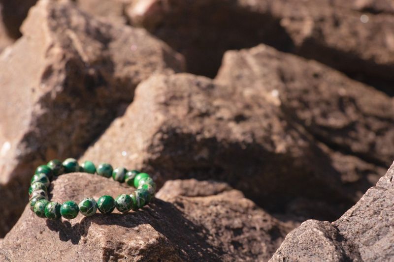 Bracelet Jaspe impérial vert foncé Bracelet Jaspe impérial vert foncé