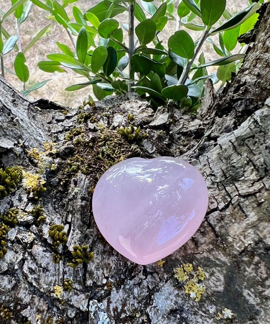 Coeur Quartz rose à l’unité Coeur Quartz rose à l’unité