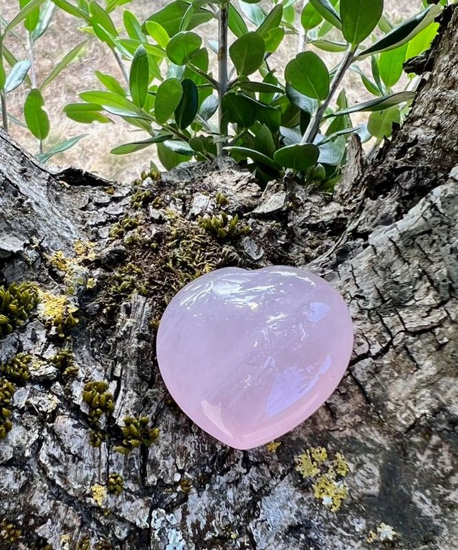 Coeur Quartz rose à l’unité Coeur Quartz rose à l’unité