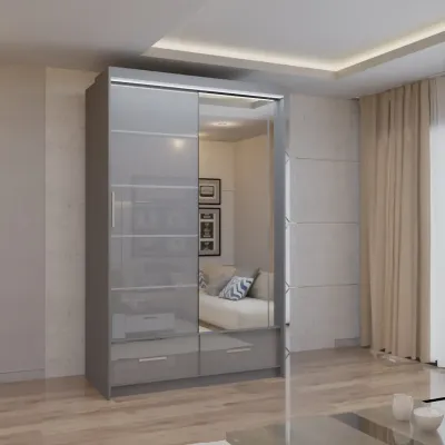 High Gloss Flavia Wardrobe