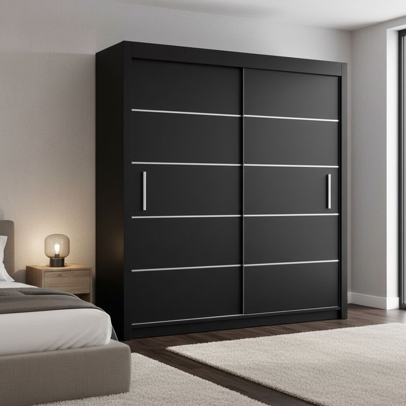 Daisy Wooden Sliding Door Wardrobe | 150 cm