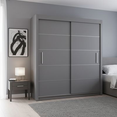 Daisy Wooden Sliding Door Wardrobe | 203 cm