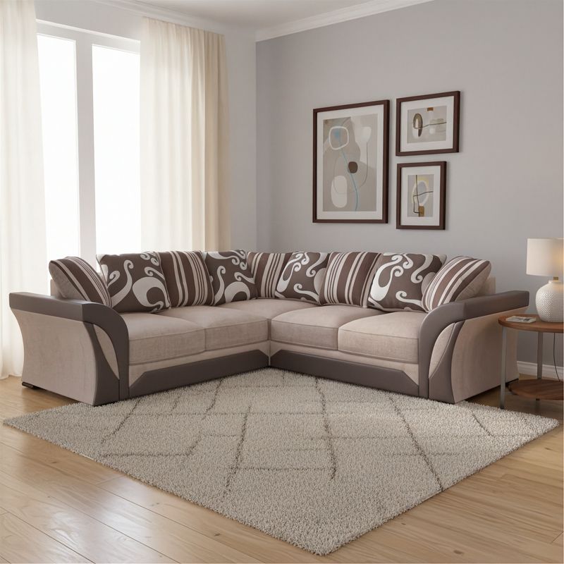 Fabric Corner Sofa- Chenille Fabric Sofa