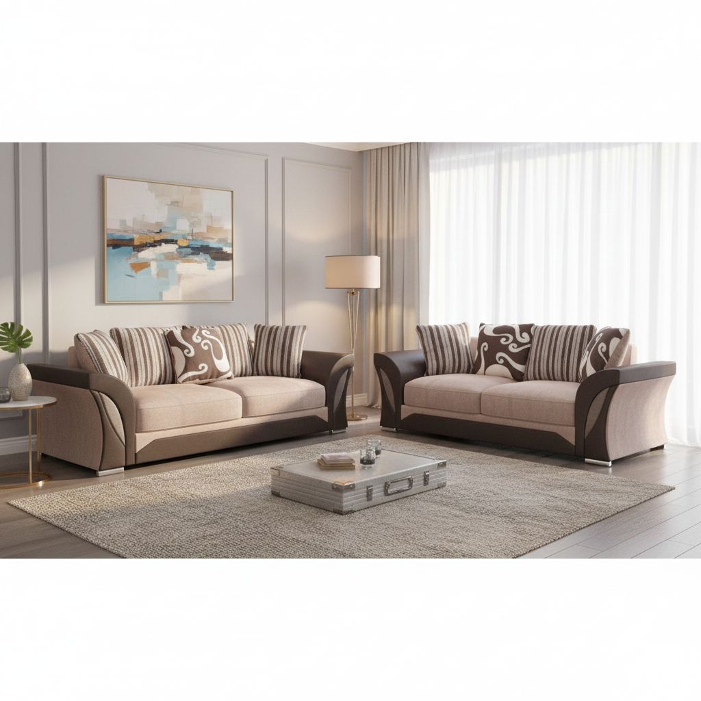 Fabric 3+2 Seater Sofa Set